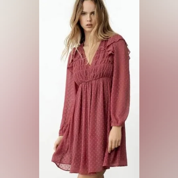 Zara Dresses & Skirts - Zara long sleeve mini dress.